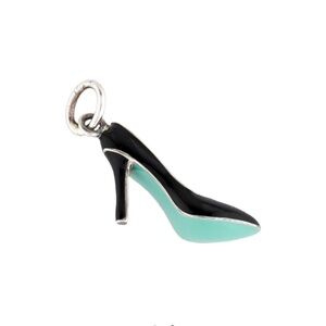 Authentic Tiffany & Co high heel pump Tiffany’s blue sole retired charm like new